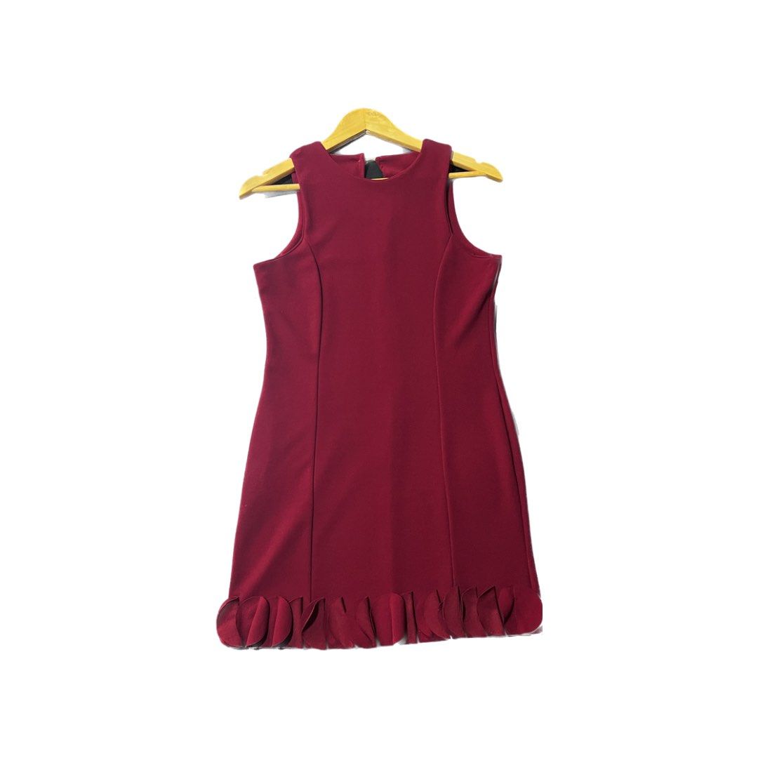 Maroon dress on Carousell