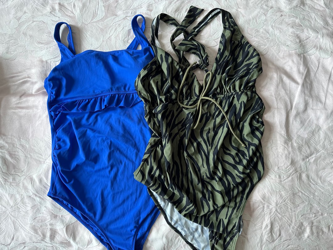Maternity swimsuits, Women's Fashion, Maternity wear on Carousell