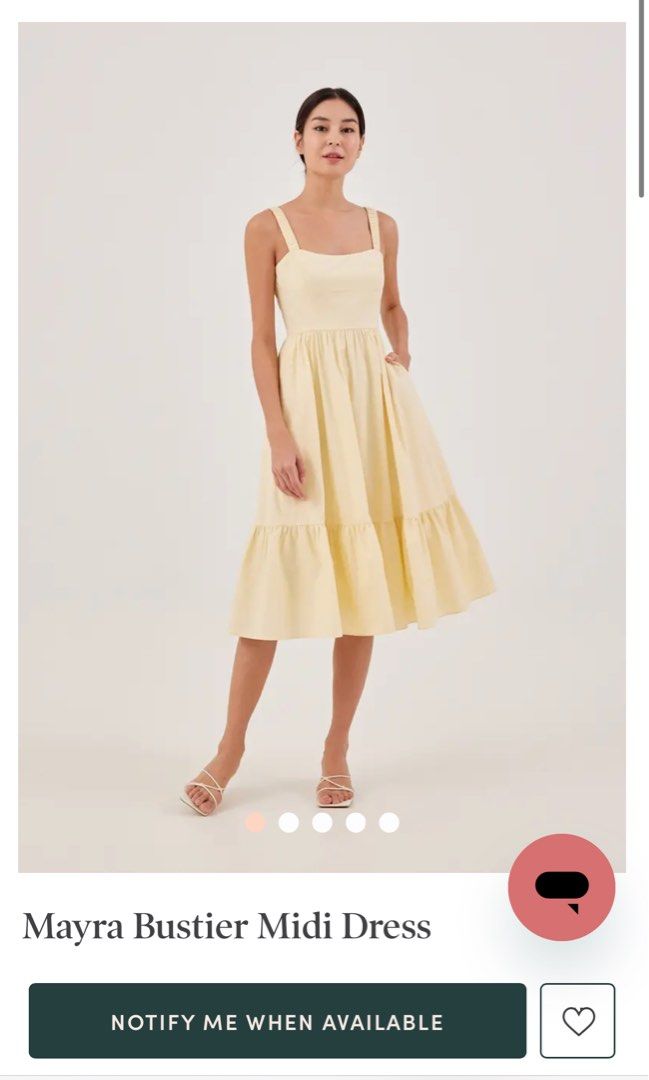 Mayra Bustier MIDI Dress LB, Women's Fashion, Dresses & Sets, Dresses