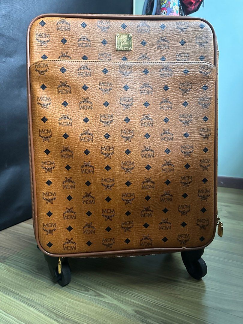 Mcm carry on bag hot sale