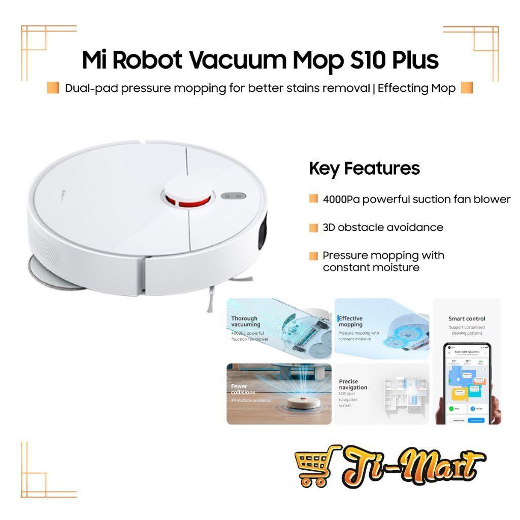 MI Robot Vacuum Mop S10 Plus, TV & Home Appliances, Vacuum Cleaner &  Housekeeping on Carousell