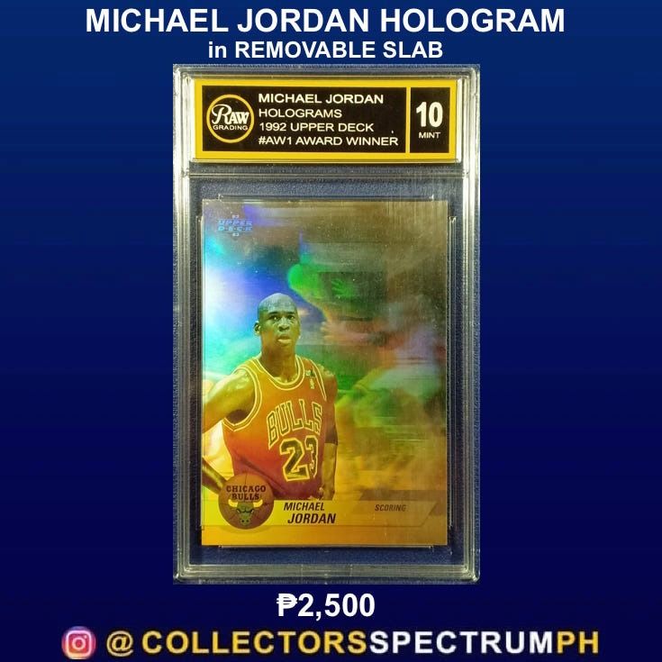 michael jordan hologram baseball card