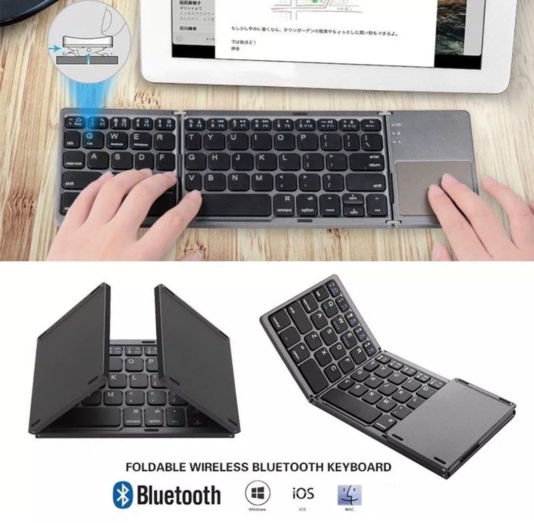 Mini Folding Keyboard with touchpad on Carousell