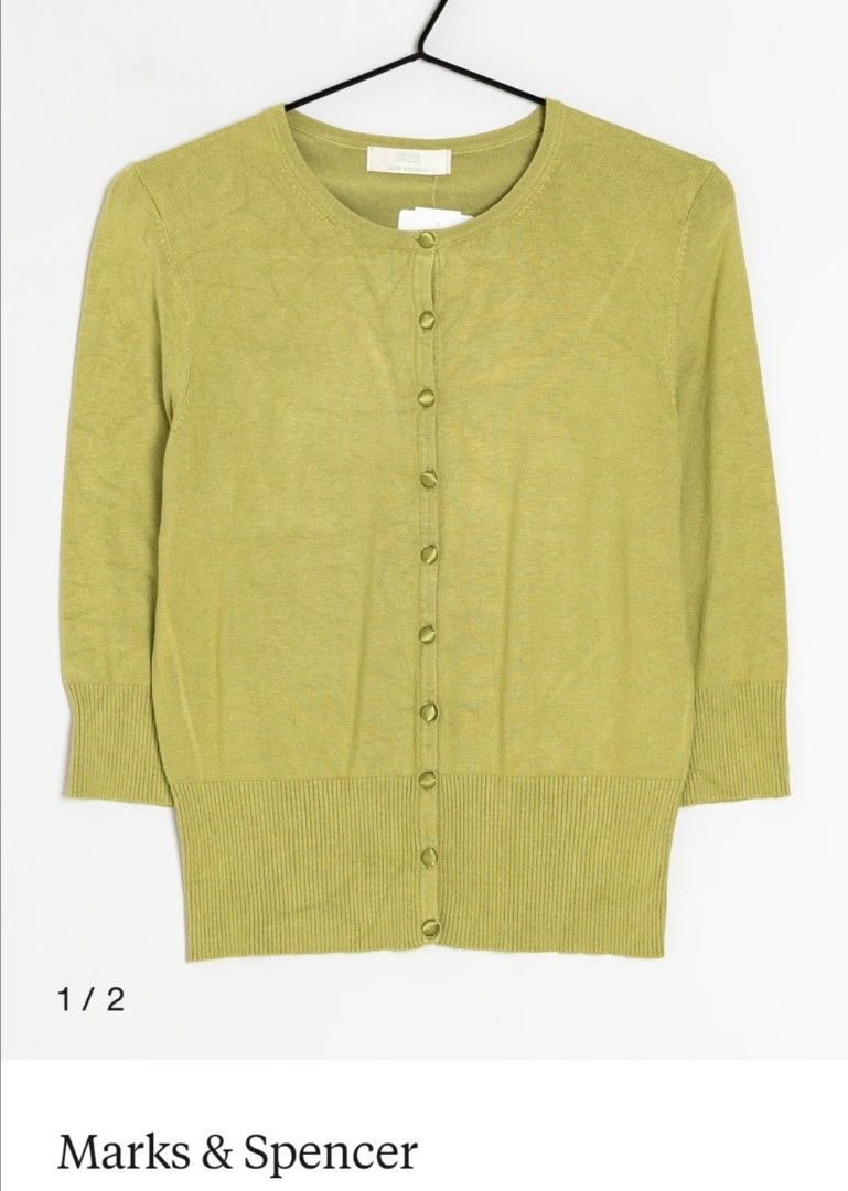 M&s green cardigan hotsell