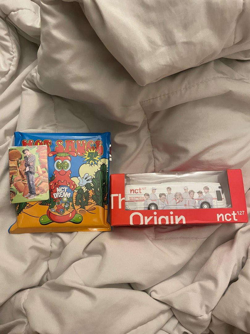 nct dream jewel hot sauce album & nct 127 neo city bus on Carousell