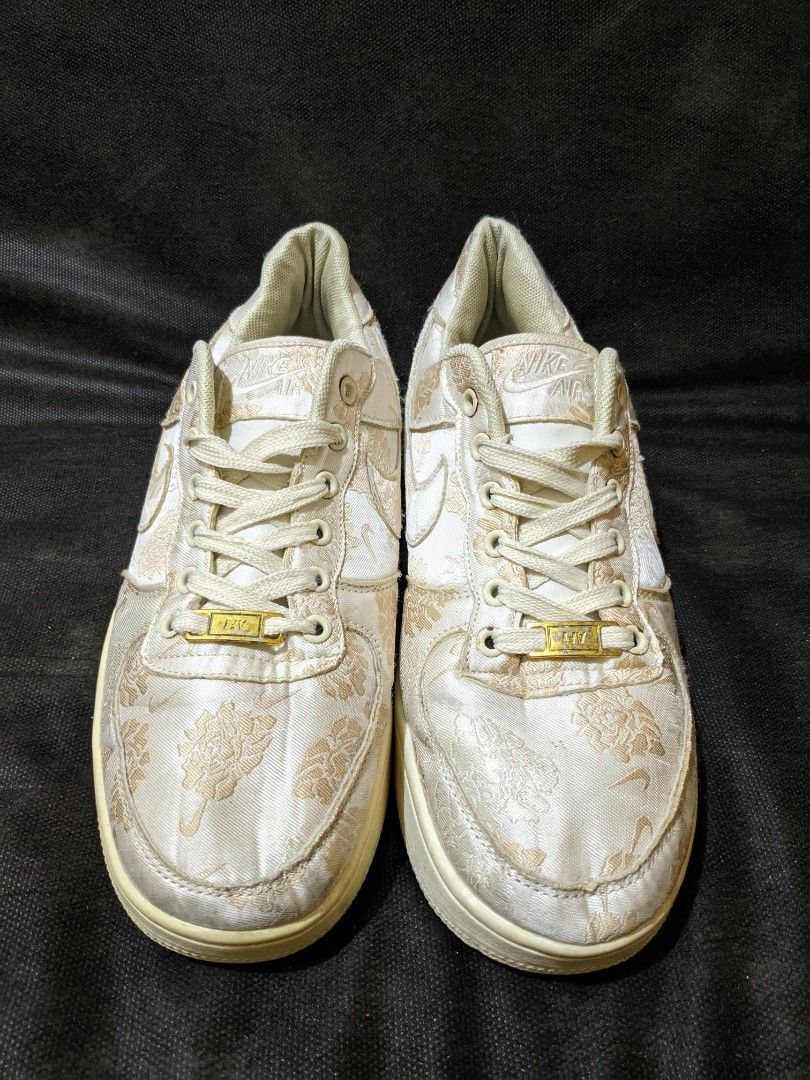 Air force 1 low satin floral pale ivory discount