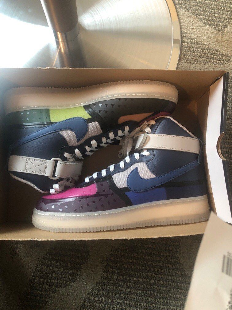 Air force one high top blue top