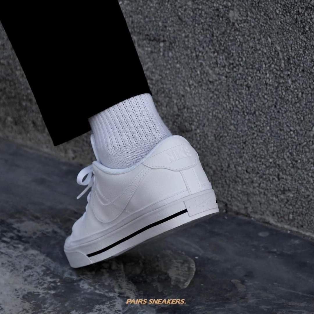 Nike Court Legacy Triple White on Carousell