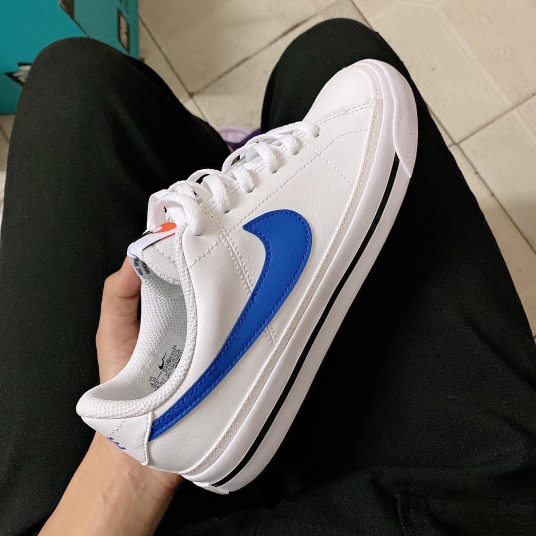 Nike Court Legacy White Royal Women s Fashion Footwear Sneakers on