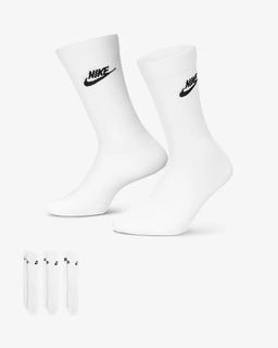 Nike Everyday Essentials Crew Socks - 3pcs Large White