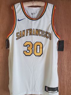 NIKE NBA GOLDEN STATE WARRIORS STEPHEN CURRY AUTHENTIC JERSEY BLUE Size 44 M