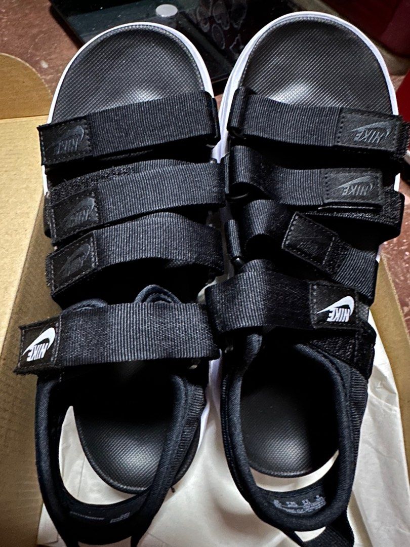 NIKE Sandals wedge Black white Original size US 6 Women s