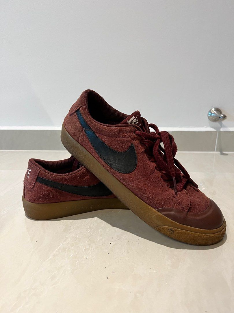 Nike SB Blazer Zoom Low XT Maroon Men s Fashion Footwear