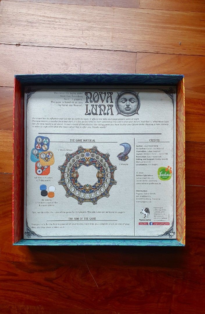 Nova Luna Board Game, Hobbies & Toys, Toys & Games on Carousell