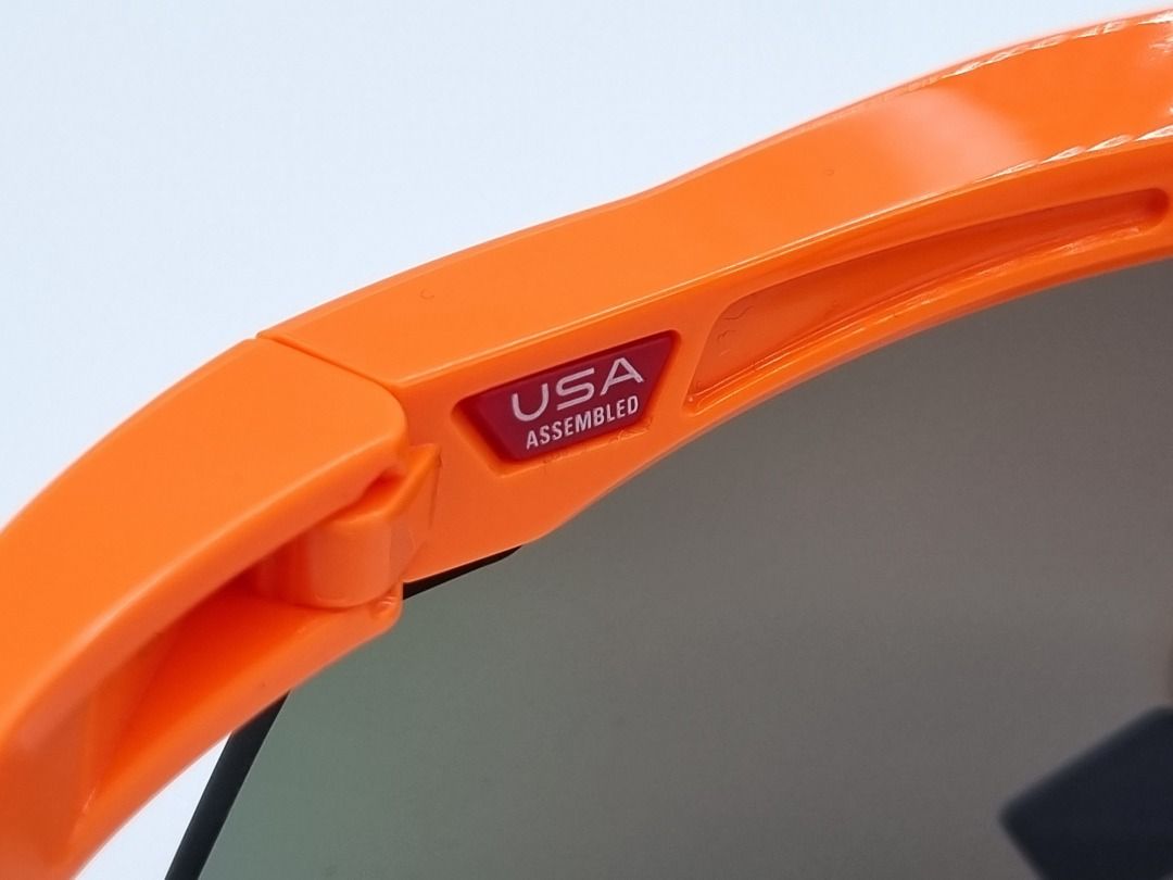 Hydra Prizm Sapphire Lenses, Neon Orange Frame Sunglasses