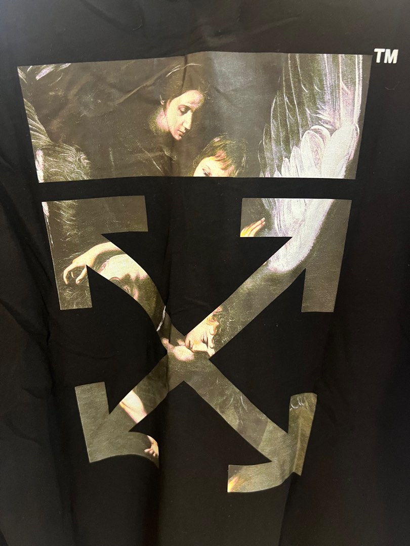 Off white caravaggio arrow t shirt Men s Fashion Tops Sets