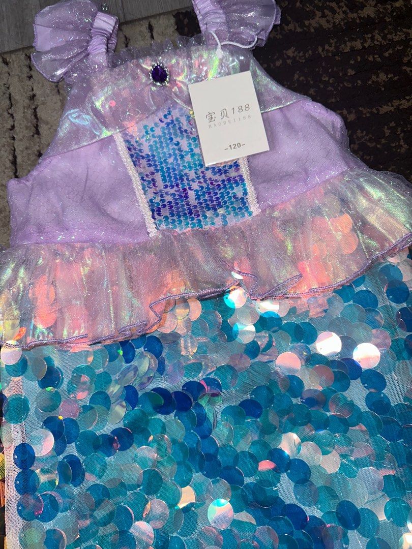 princess polly baby blue dress Selling the Mermaid theme birthday dress fits 9-12 months