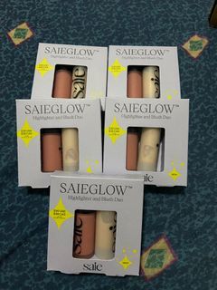 [ONHAND] SAIE GLOW MINI HIGHLIGHTER AND BLUSH DUO SET (free shipping)