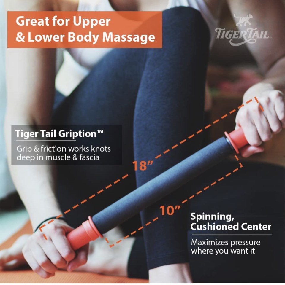 Original Tiger Tail Massage Stick, Classic 18 Inch, Sports Equipment