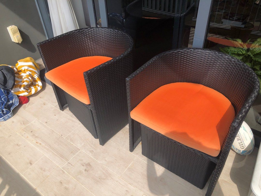 Outdoor Rattan Chairs, Furniture & Home Living, Furniture, Chairs on