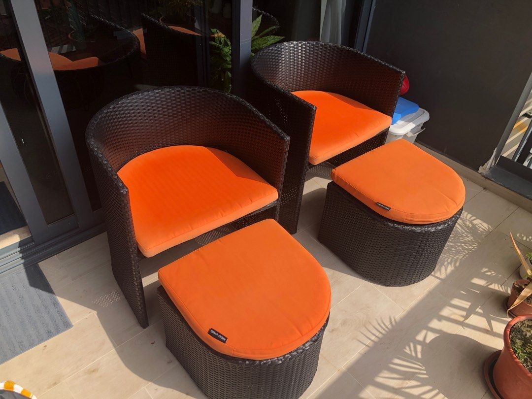 Outdoor Rattan Chairs, Furniture & Home Living, Furniture, Chairs on