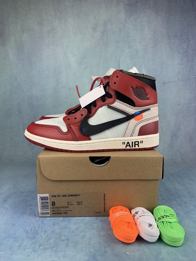 OW X NK Air Jordan 1 High Men s Fashion Footwear Sneakers on