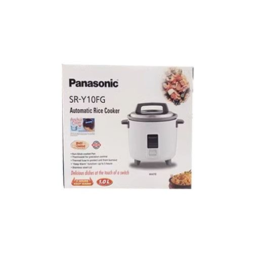 Panasonic SR-Y10FG 1L Rice Cooker With Steam Basket Silver WITH 1 YEAR ...
