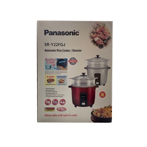 Panasonic SRY22FG 2.2L Automatic Rice Cooker Steamer Silver WITH 1