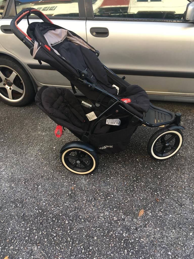 Phil and teds inline double on sale stroller