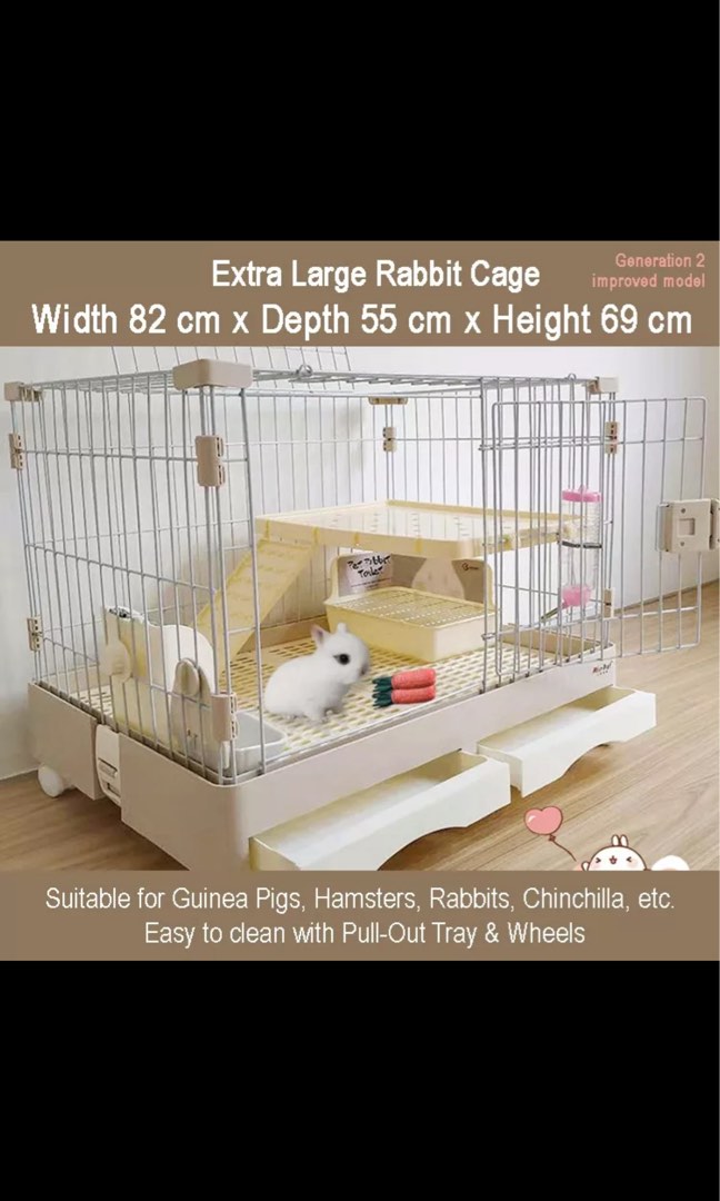 Rabbit cage, Pet Supplies, Homes & Other Pet Accessories on Carousell
