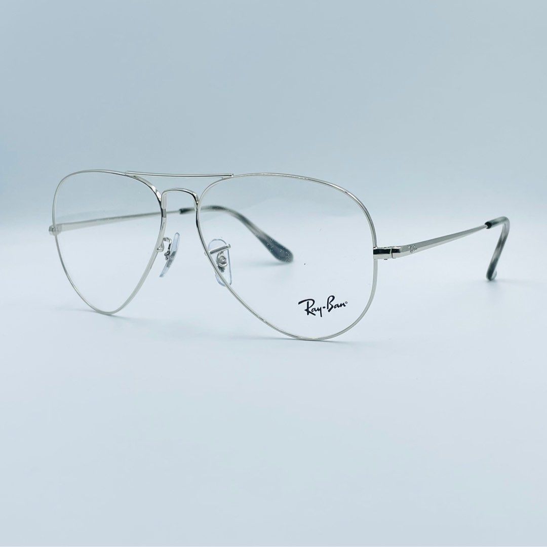 Ray Ban RX6489 2501 Icons Aviator Silver 58