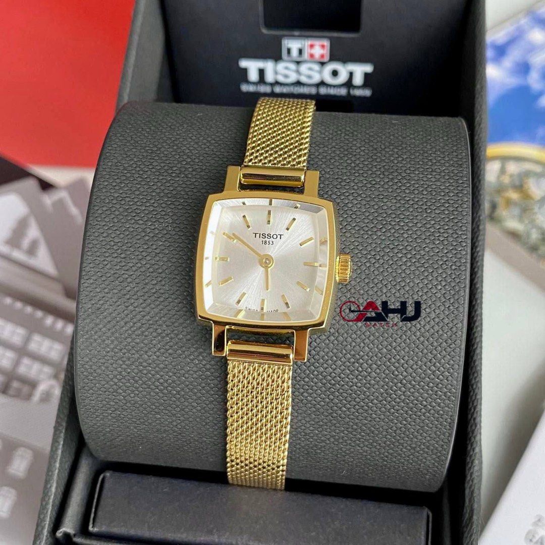 Tissot lovely square gold top