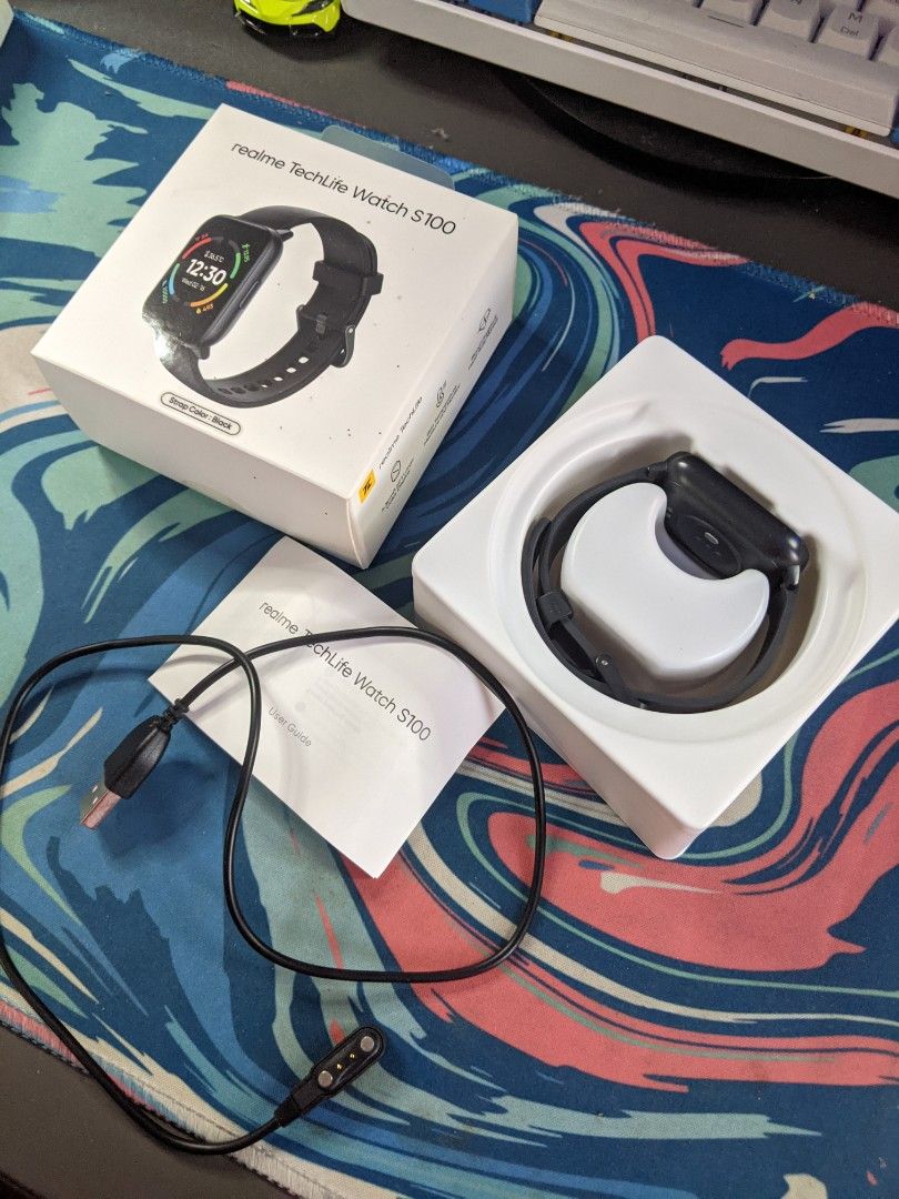 Realme Techlife SmartWatch S100 (Black), Men's Fashion, Watches ...