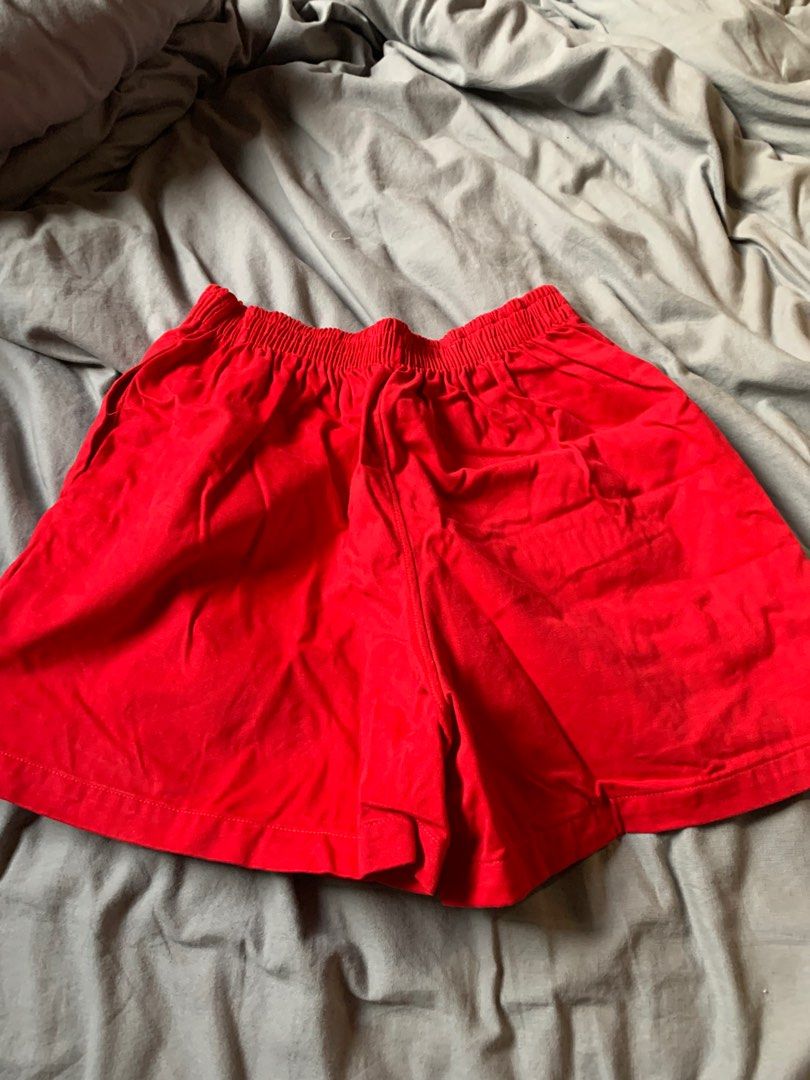 Red sales retro shorts