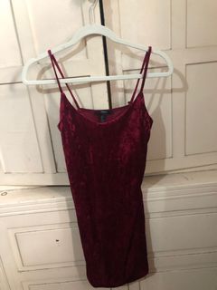 Forever 21 Red Velvet Dress