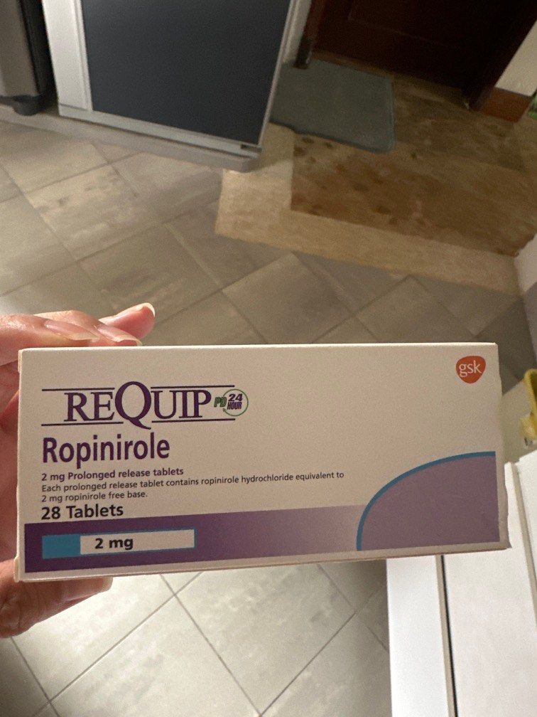 Requip 2mg (Category: Medical Supplies & Tools) located in Singapore. Submitted by happymommy33 (Listing ID 1237006053, Image 2). Description: 5 box brand new + 1 box left 24 tablet 1 box for $40 Get all 5 box free 24 tablet and free delivery Expired date: Jun 2024.