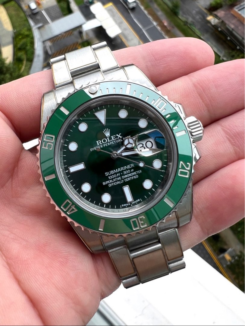 Rolex Submariner Green Dial Hulk Box and Warranty Card April