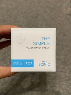 SCINIC The simple relief water cream K-beauty