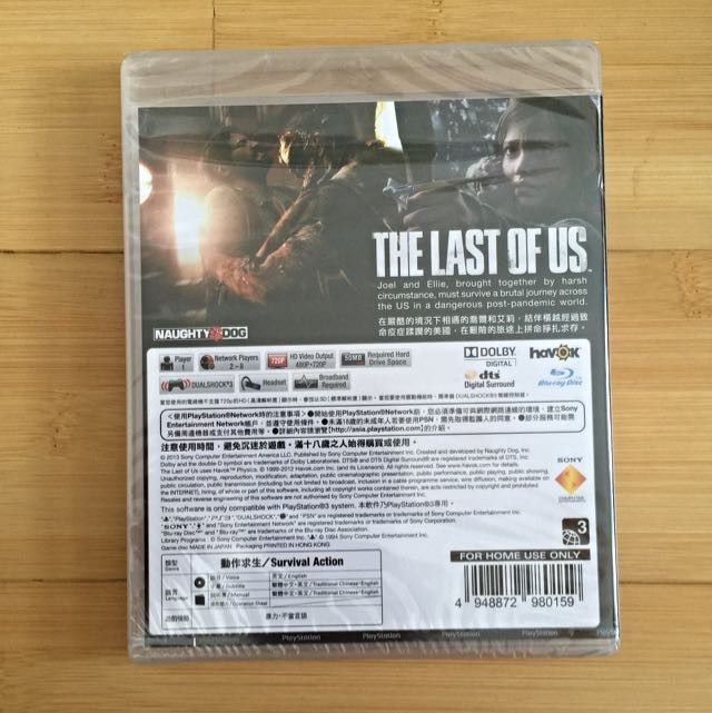 The Last of Us PS3 (Brand New Factory Sealed US Version