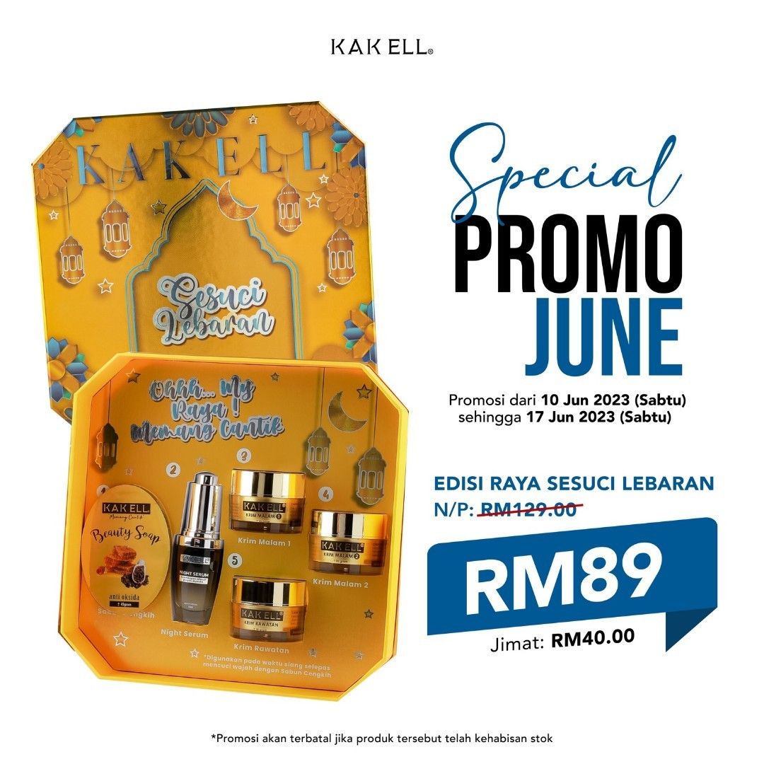 Set Edisi Raya Kak Ell 2023, Beauty & Personal Care, Face, Face Care on