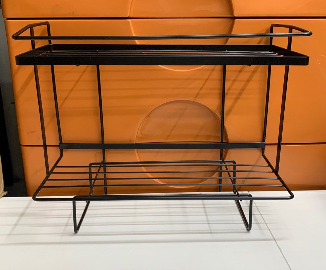 Over The Toilet Storage Rack, 2 Tier, Black on Carousell