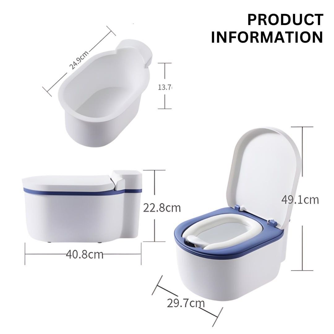 Simulated Potty with free brush / kiddie toilet seat, Babies & Kids