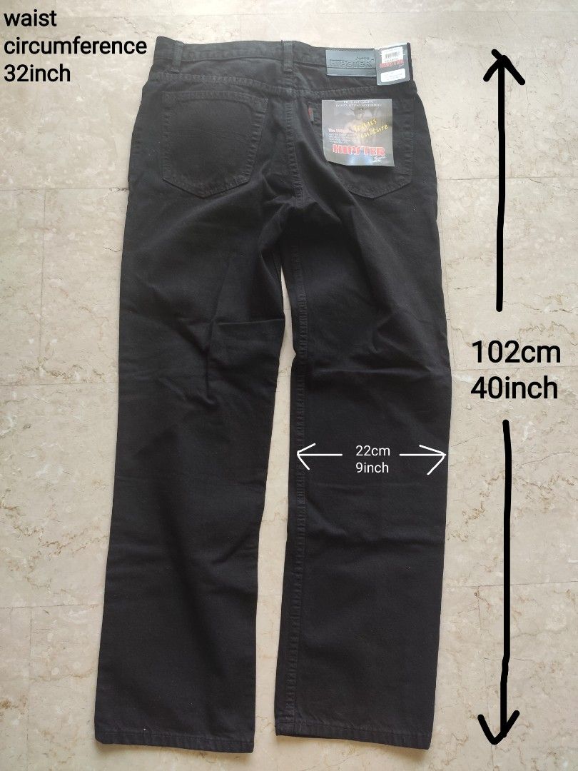 Size 32 Black Hipster Jeans at very low price