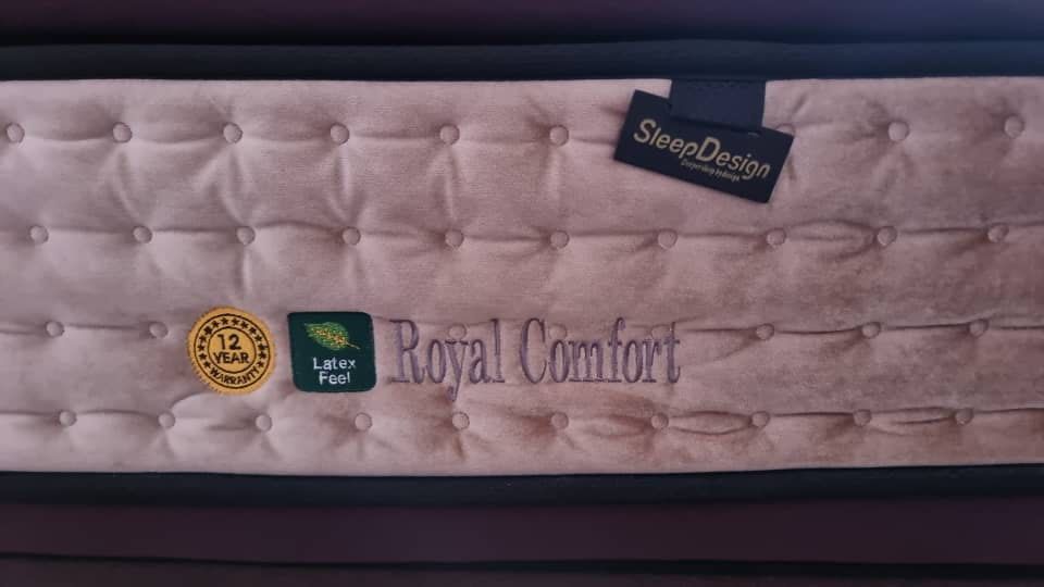 SleepDesign Royal Comfort King Size Bed 38cm Thickness, Furniture