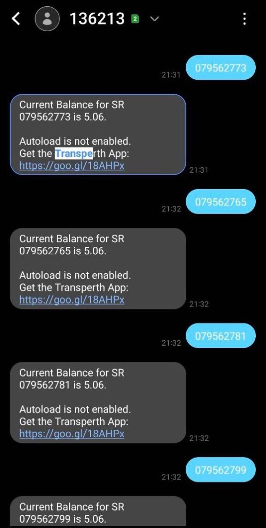 SmartRider Cards for Perth Transport (Unregistered), Tickets & Vouchers