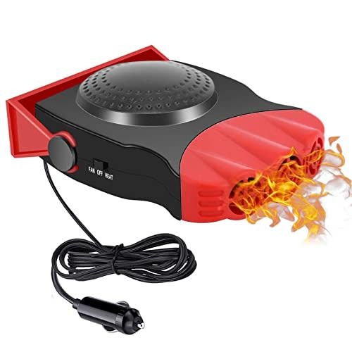 Stockist.SG] Car Heater, 12V 150W Portable Car Heater with Heating and  Cooling 2 in 1 Modes for Fast Heating Defrost Defogger, Automobile  Windscreen Fan in Cigarette Lighter (Red), TV u0026 Home Appliances,