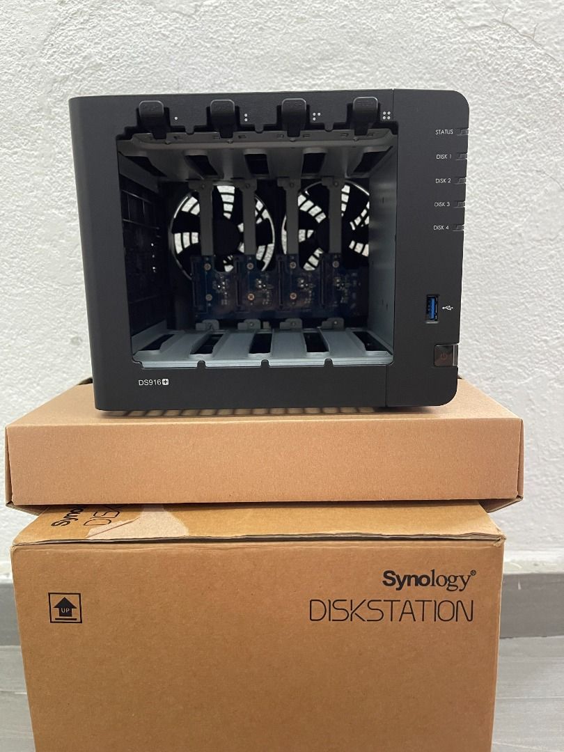 Synology DS916+ Diskless System Network Storage (4 Bay NAS), Computers