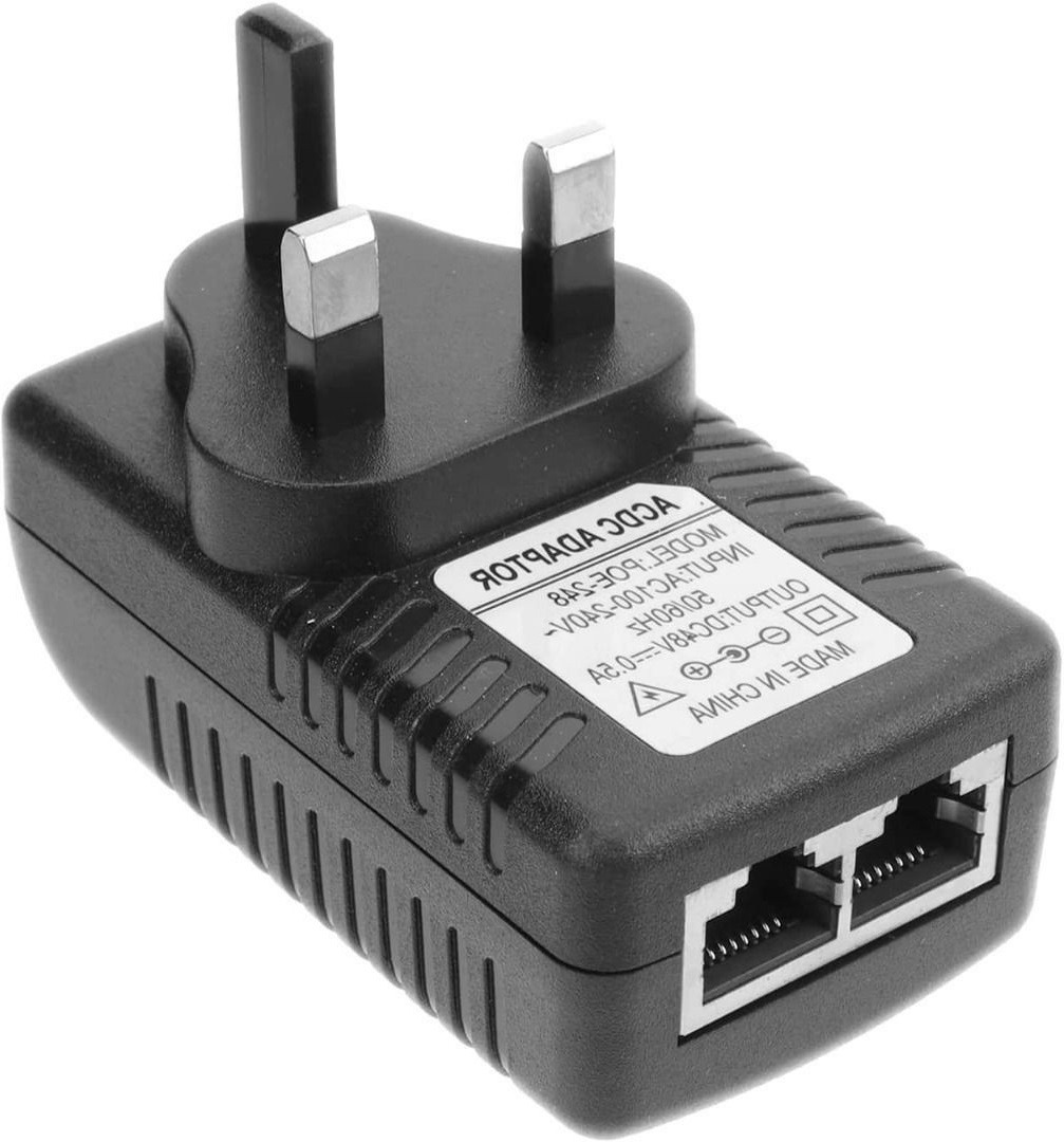 T370 48V POE Power Supply Adapter 0.5A PoE Injector adapter UK Wall