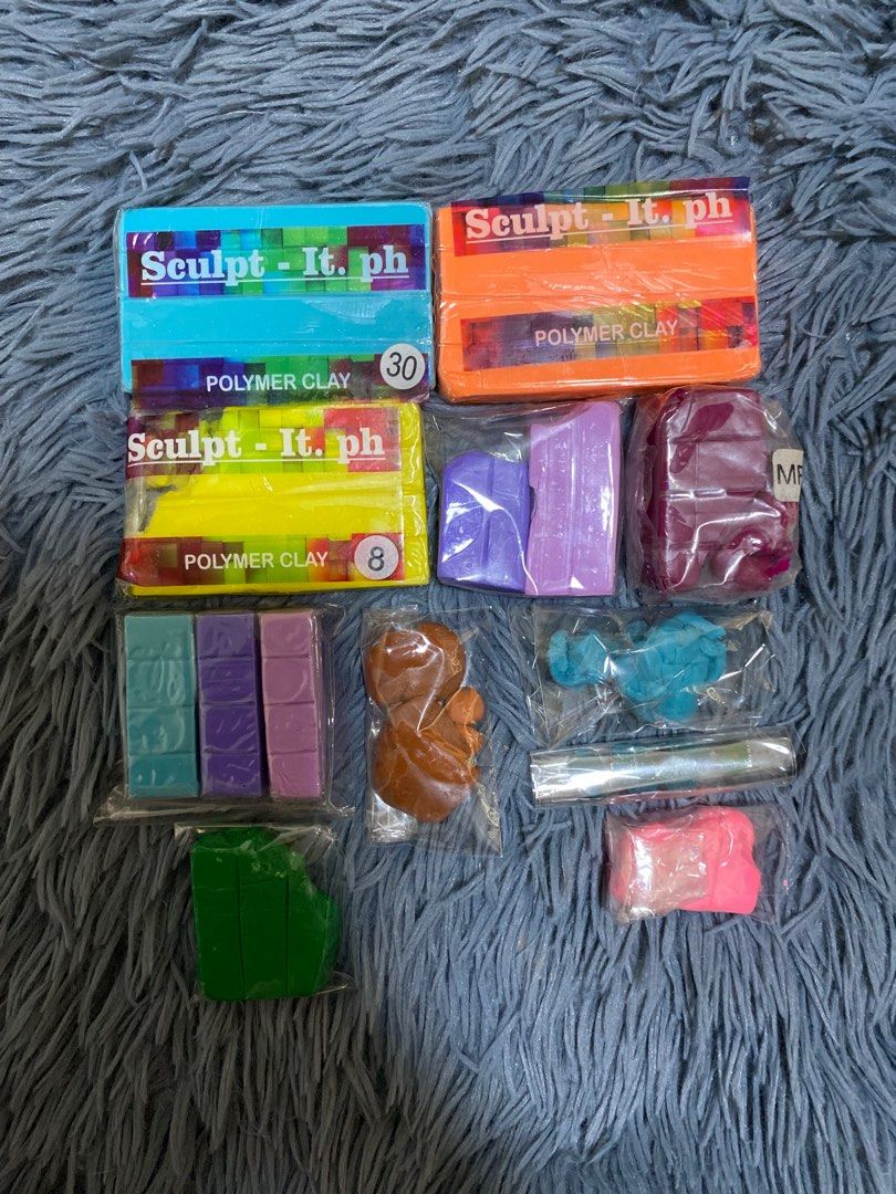 Take all polymer clay (sculp it) (Category: Craft Supplies & Tools) located in Manila. Submitted by handpicked_tin (Listing ID 1236996418, Image 2). Description: take all for 288 (repriced, previously 300) rlly a steal cos i bought 1 bar for 115 peso.
