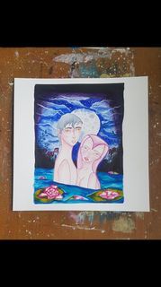 The lovers (watercolour painting/ original 1 of 1)